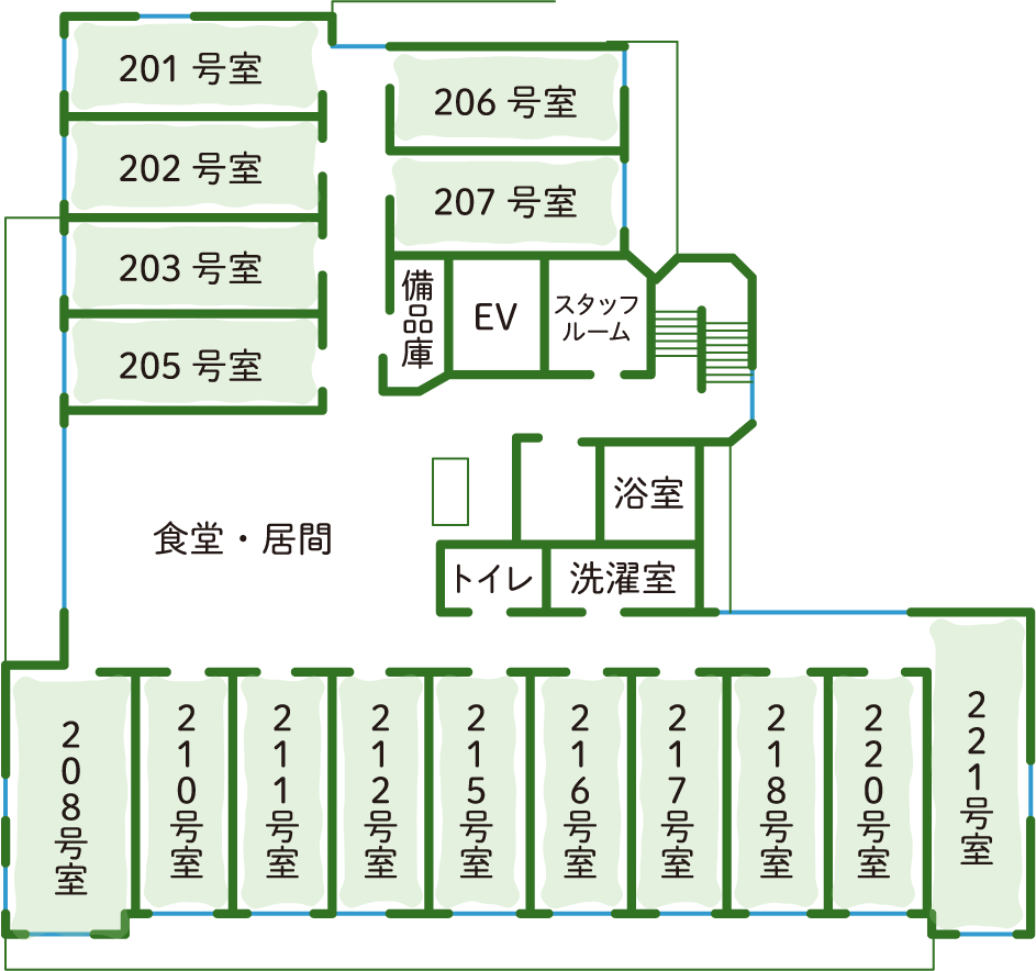 3Fフロア図